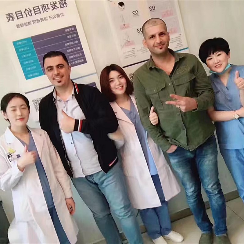 健康頭髮患者
