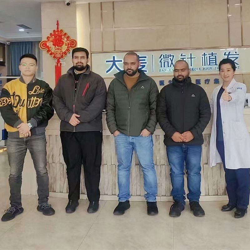 健康頭髮患者